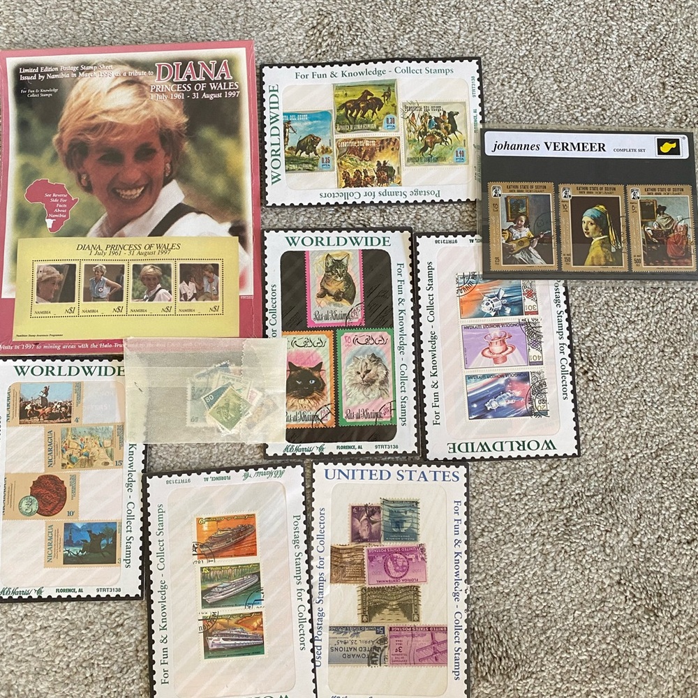 Diana Princess of Wales and Various Worldwide Stamp Collection